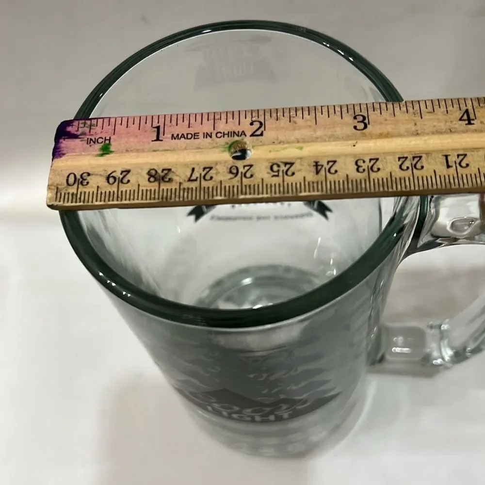 Coors Light Draft Beer Mug 7 In Tall 3 1/4 In Round 24 Oz Black 25 Anniversary